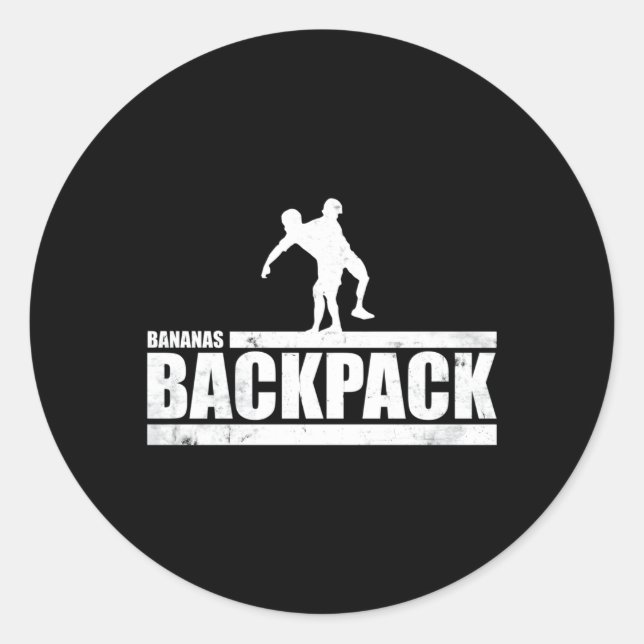 The Ct Challenge Bananas Backpack Classic Round Sticker (Front)