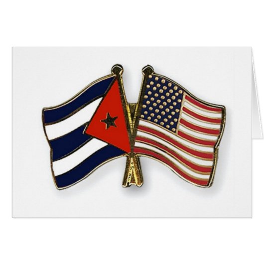 The Cuban Flag and the American Flag (Front Horizontal)