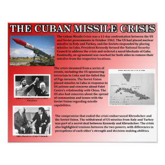 The Cuban Missile Crisis Photo Print