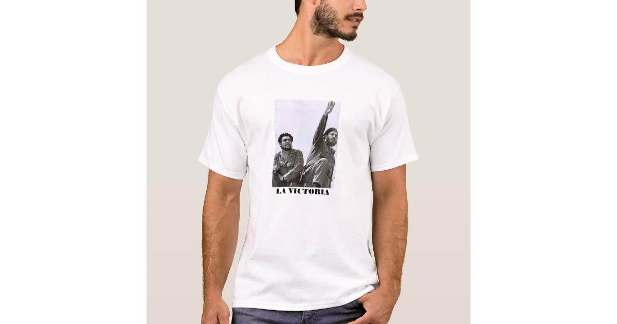 Che Guevara T Shirt Blue and Red Portrait Cuban Revolution