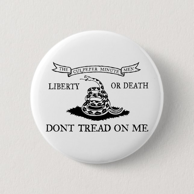 The Culpeper Don't Tread on Me Flag Button (Front)