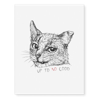 The Cunning Tomcat Temporary Tattoos