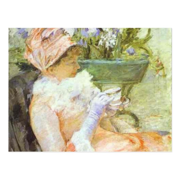 The Cup Of Tea Portrait Of Lydia Mary Cassatt Postcard 0371