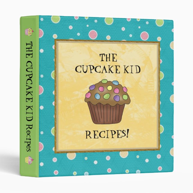 The Cupcake Kid Recipe Binder (Front/Spine)