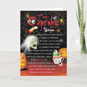 The Cupcake Saga, Halloween Poem Card