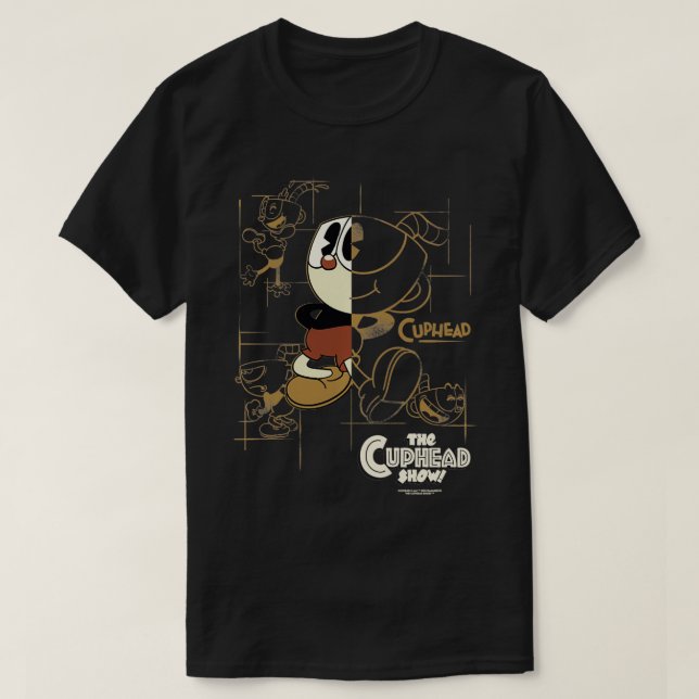 The Cuphead Show Cuphead Schematic Sketch Pullover (Design Front)