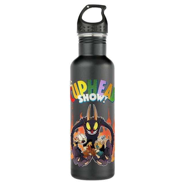 The Cuphead The Devil Series  Stainless Steel Water Bottle (Front)