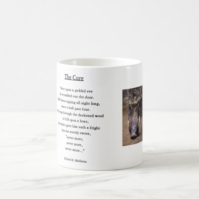 The cure coffee mug (Center)