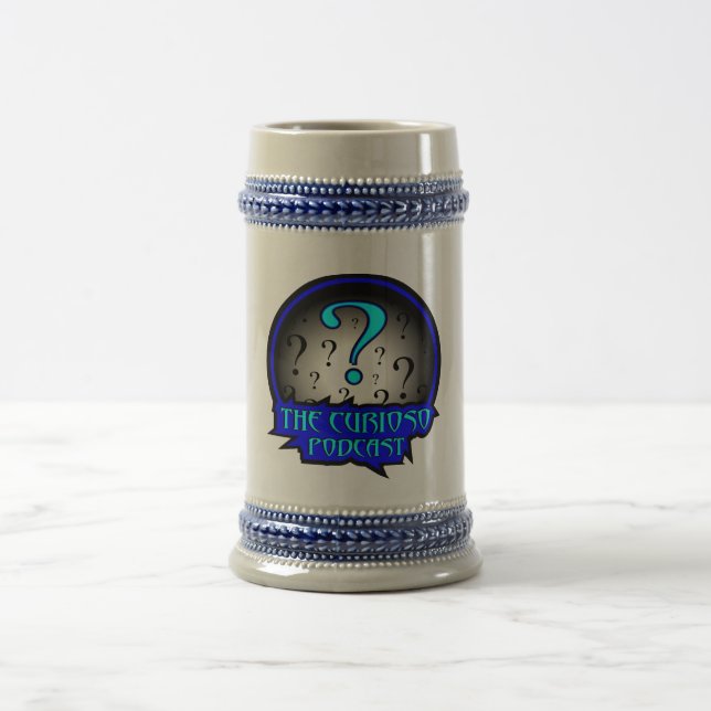 The Curioso Podcast Stein! Beer Stein (Center)