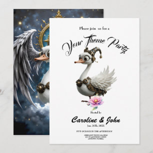 The Curious Clockwork Swan. Invitation