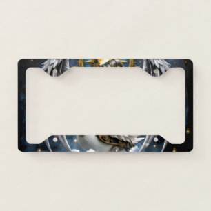 The Curious Clockwork Swan. License Plate Frame