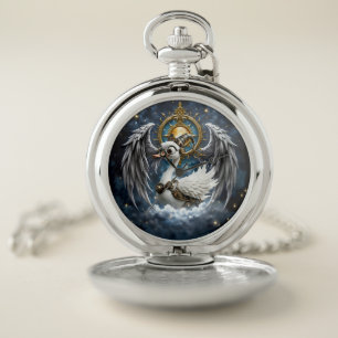 The Curious Clockwork Swan. Pocket Watch