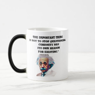The Curious Mind Mug EinsteinQuotesMug