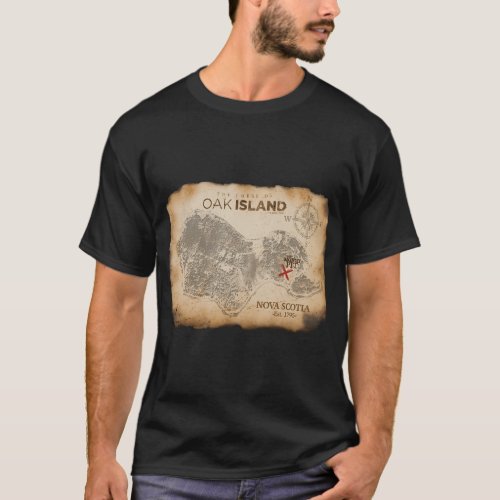 The Curse Of Oak Island Treasure Map T_Shirt