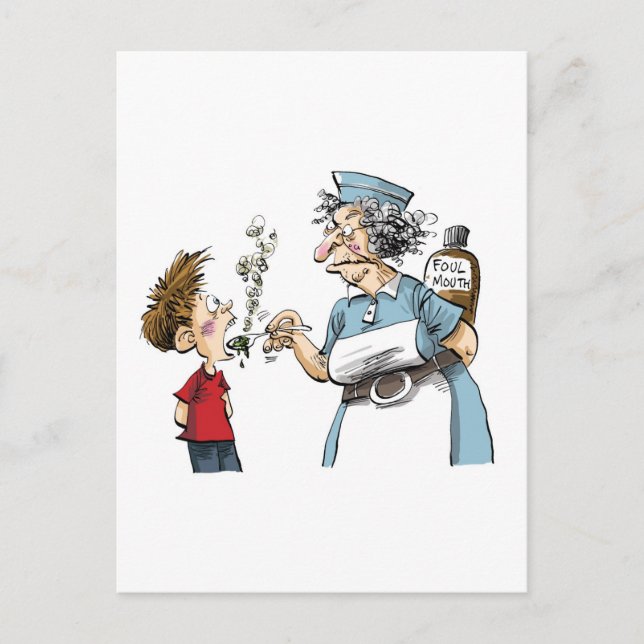 The Cursing Cure! Postcard (Front)