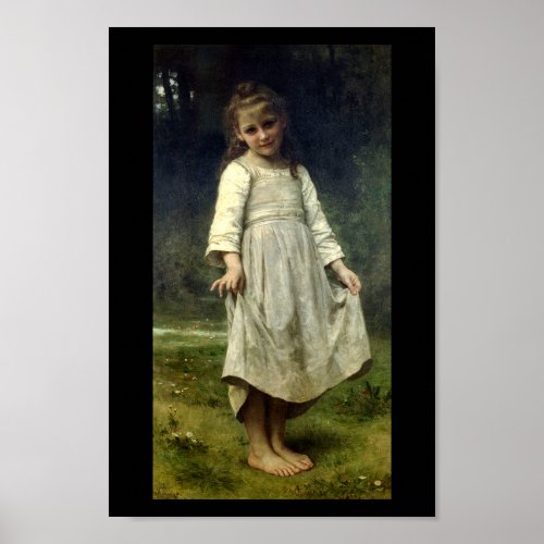 The Curtsey 1898 William Bouguereau Poster