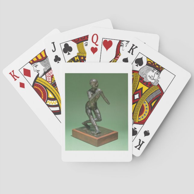 The Curtsey, c.1896 (bronze) Poker Cards (Back)