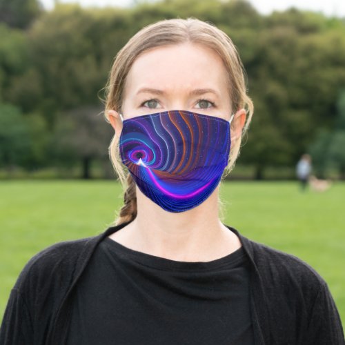 The Curvature of Space Adult Cloth Face Mask