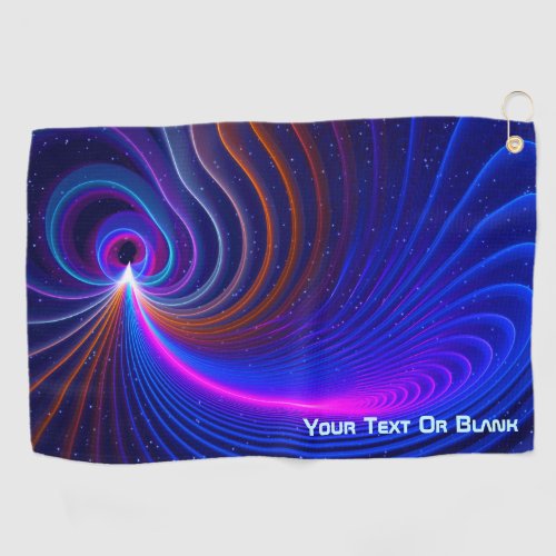 The Curvature of Space Golf Towel