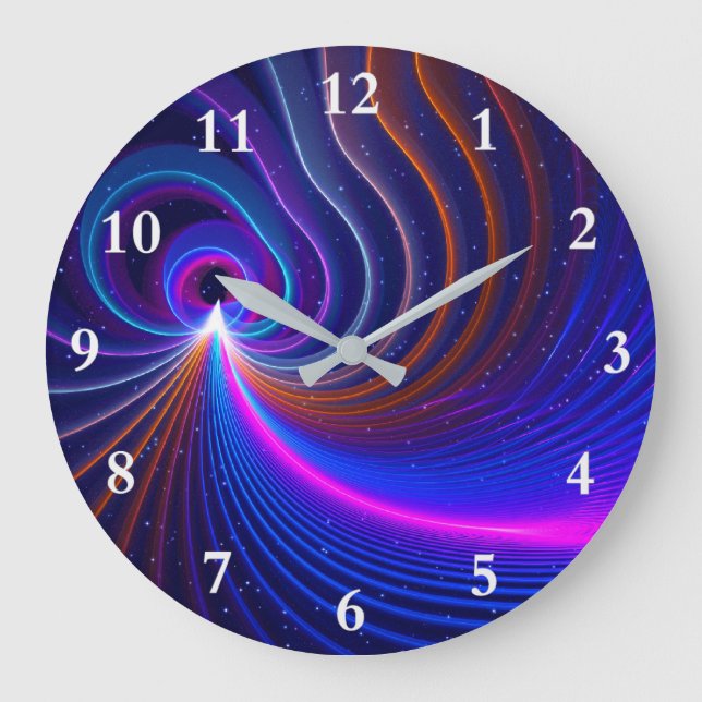 The Curvature Of Space Large Clock (Front)