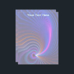 The Curvature of Space Letterhead<br><div class="desc">Science tells us that space is curved. And so it is. A multi-color fractal image of concentric loops superimposed on a starry background. Customize by adding your own text.</div>