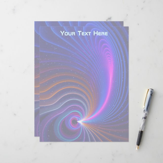 The Curvature of Space Letterhead (Front/Back In Situ)