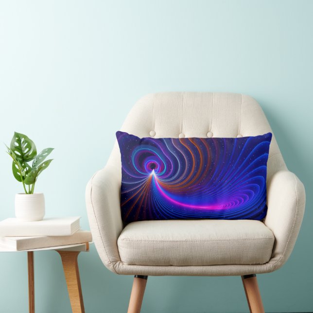 The Curvature of Space  Lumbar Pillow (Chair)