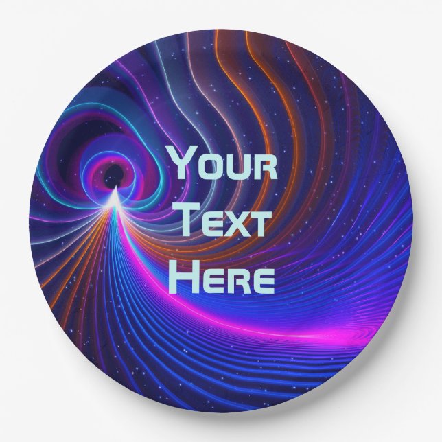 The Curvature Of Space Paper Plates (Front)