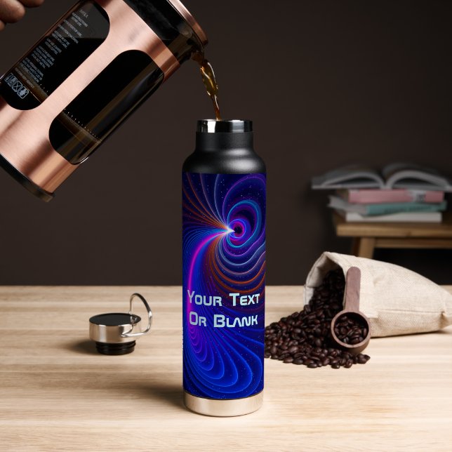 The Curvature of Space Water Bottle (Coffee (Rotated))