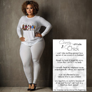 The Curvy Chick Attitude T-Shirt