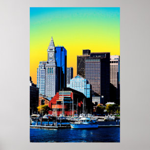 The Custom House Boston USA Poster