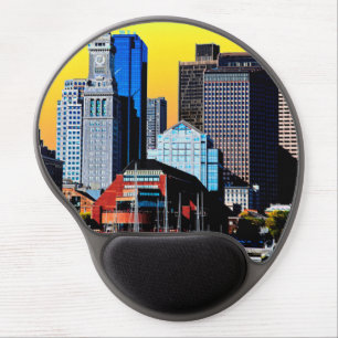 The Custom House Boston USA Poster Card Magnet Gel Mouse Pad