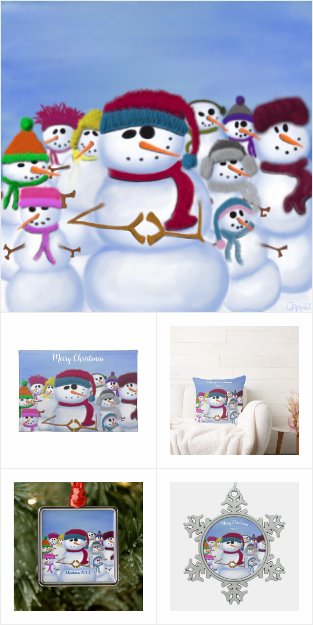 The Cute and Whimsical Snowmen Collection