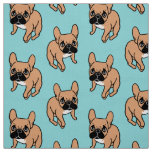 The Cute Black Mask Fawn Frenchie Needs Attention Fabric