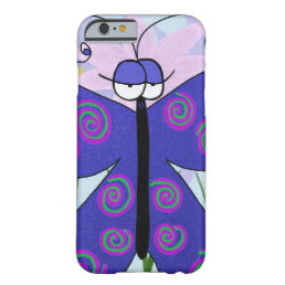 The Cute Butterfly With An Attitude Painting Barely There iPhone 6 Case