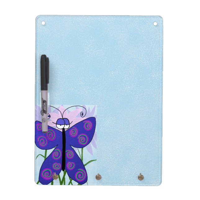 The Cute Butterfly With An Attitude Painting Dry-Erase Board (Front)