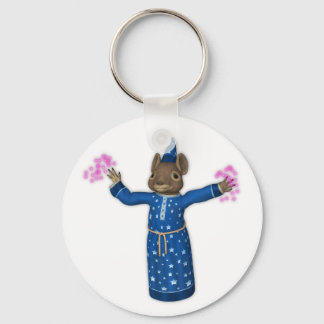 The Cute Cartoon Wizard Mouse Keychain