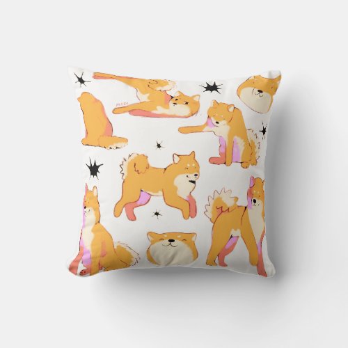 The cute dog pillows 