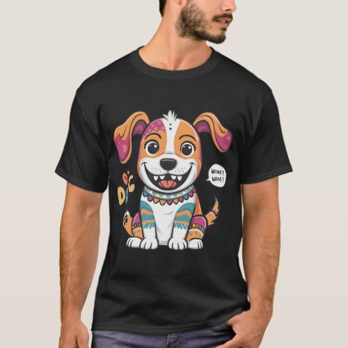 The Cute Dog T_Shirt Design