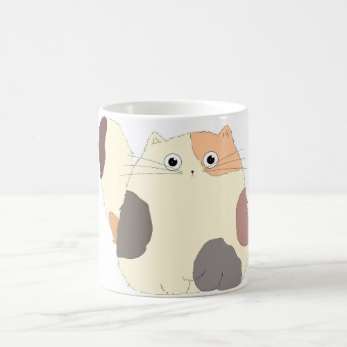 The cute fat cat  coffee mug