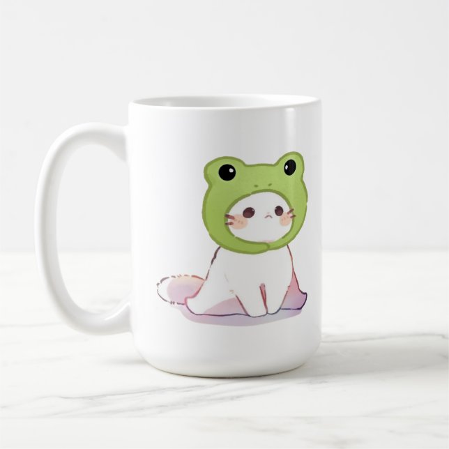 The cute frog cat coffee mug (Left)