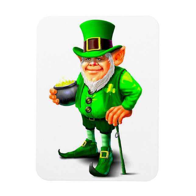 THE CUTE LEPRECHAUN magnet (Vertical)