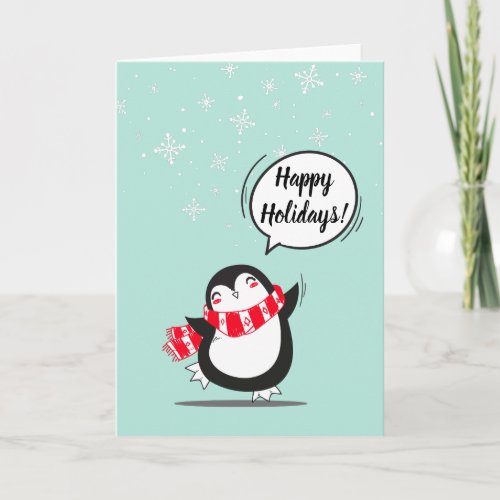 The Cute Penguin Holiday Card