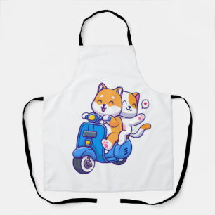 The Cute Shiba Couple Apron