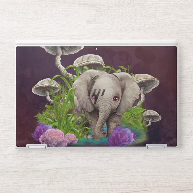 The Cutest Baby Elephant  HP Laptop Skin (Front)