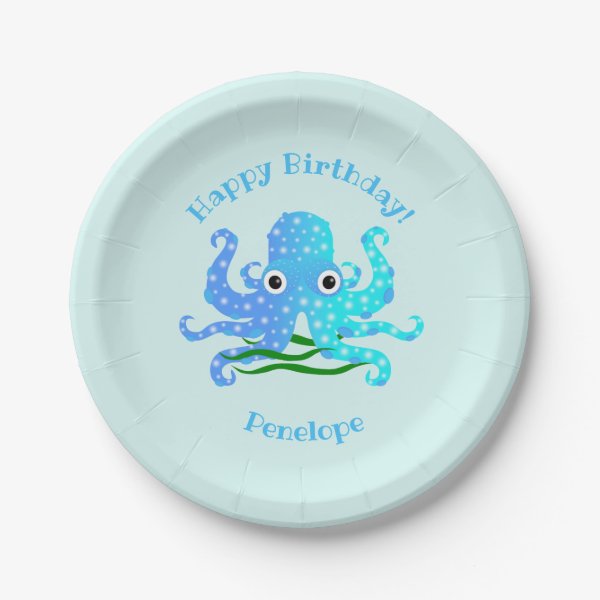 Octopus Plates Zazzle