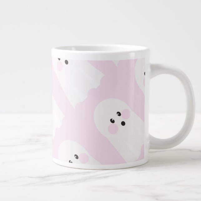 The cutest ghost pattern  giant coffee mug (Right)