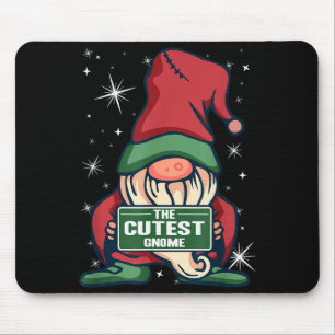 The Cutest Gnome Xmas Elf Matching Family Christma Mouse Pad