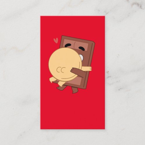 The Cutest Hug Pancake and Choco Valentine Love Business Card
