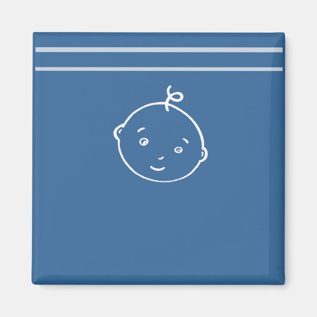 the cutest little baby face magnet (Front)